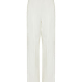 Double-pleat wool trousers