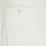 Double-pleat wool trousers