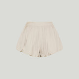 The Frankie Shop Alina linen bubble-hem shorts