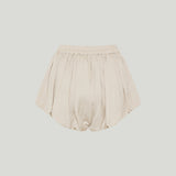 The Frankie Shop Alina linen bubble-hem shorts