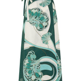 La DoubleJ Blooming Tulip Placée sarong midi skirt