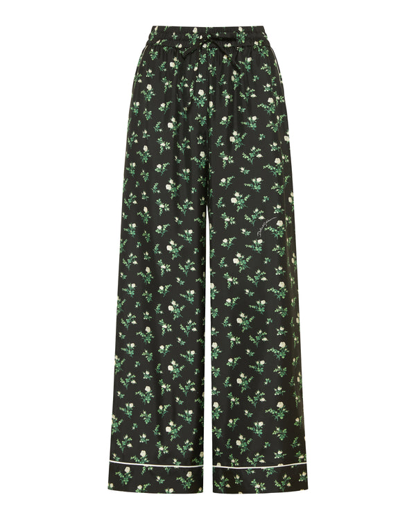 Dolce & Gabbana Roses and lilies-of-the-valley print twill Vanity trousers