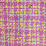 Tweed button-detailed mini skirt