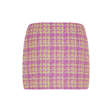 Tweed button-detailed mini skirt