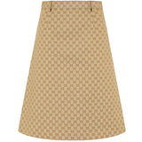 GG Canvas midi skirt
