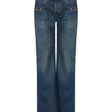 Gucci Horsebit-embellished mid-rise wide-leg jeans