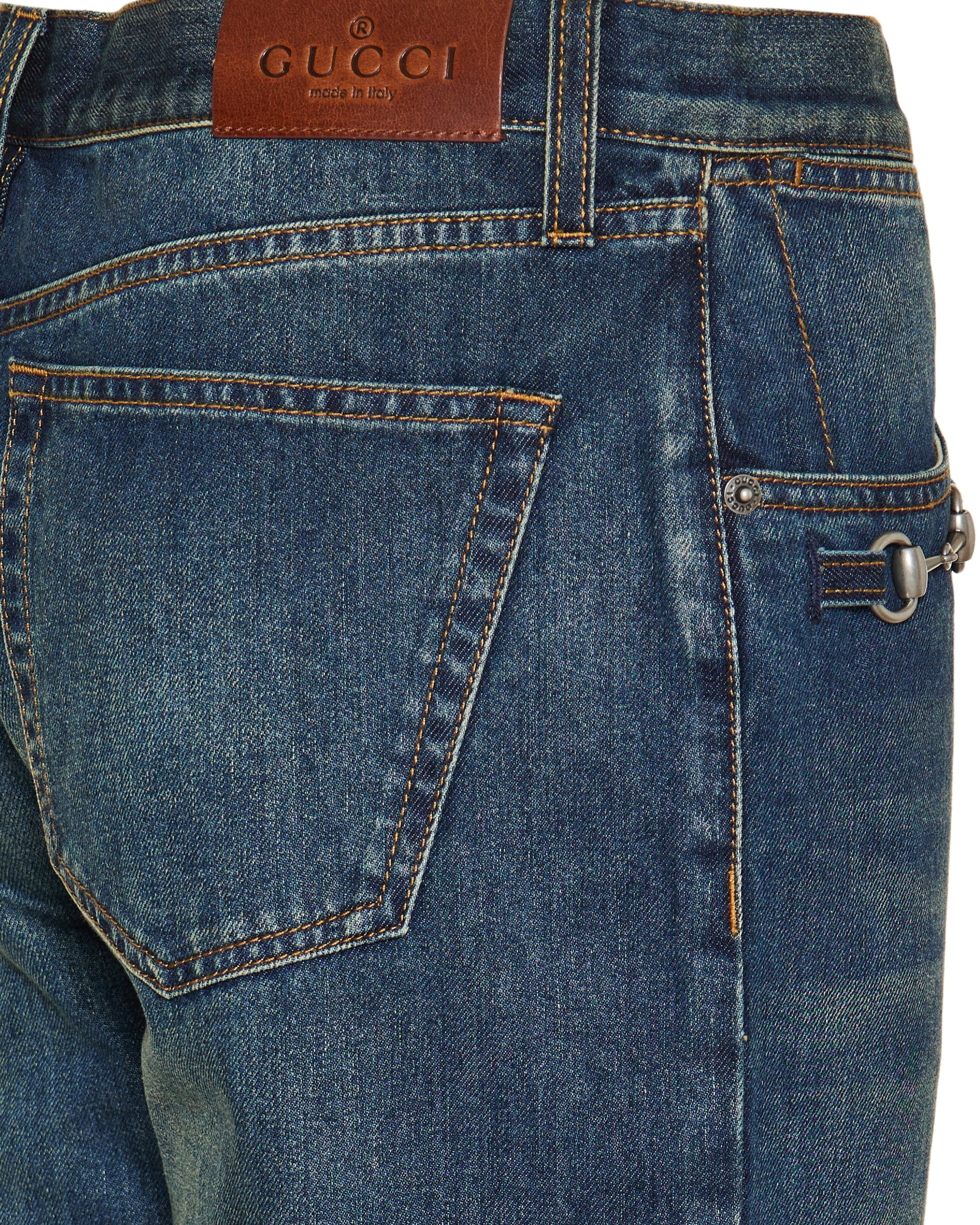 Gucci Horsebit-embellished mid-rise wide-leg jeans – Luisa World