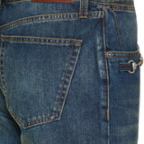 Gucci Horsebit-embellished mid-rise wide-leg jeans