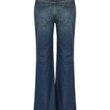 Gucci Horsebit-embellished mid-rise wide-leg jeans