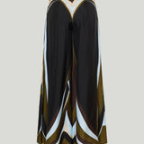 Pucci Printed silk twill wide-leg trousers