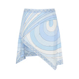 Pucci Printed silk-twill mini wrap skirt