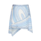 Pucci Printed silk-twill mini wrap skirt