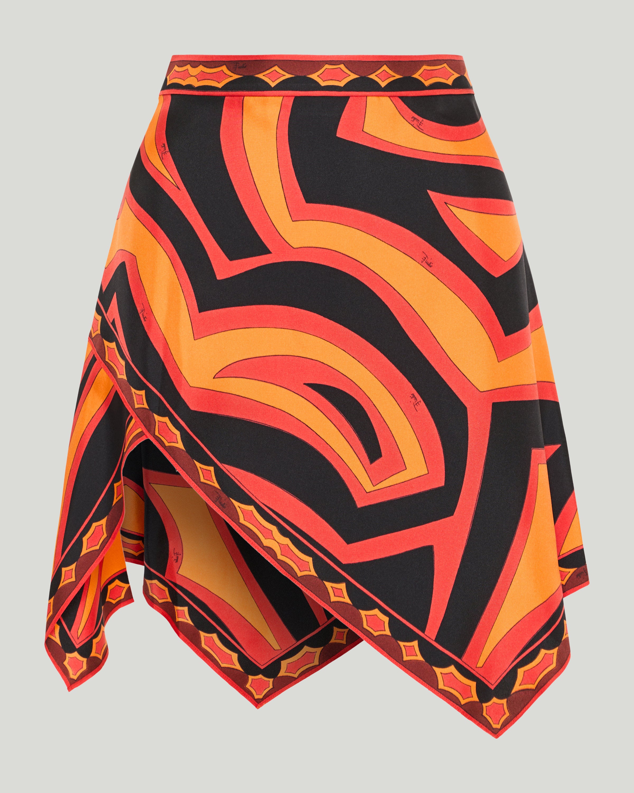 Pucci Labirinto print silk scarf mini skirt – Luisa World