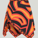 Pucci Labirinto print silk scarf mini skirt