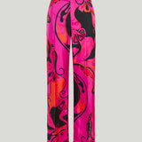 Pucci Orchidee print silk trousers