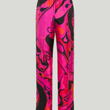 Pucci Orchidee print silk trousers