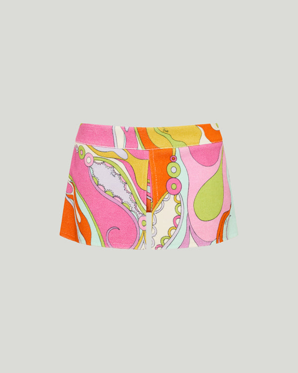 Pucci Printed cotton-terry shorts