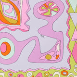 Pucci Wrap-effect printed silk twill mini skirt