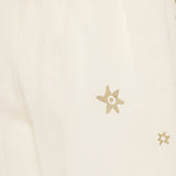 Kyr Lakis Gold star print cotton shorts