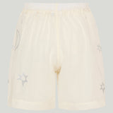 Kyr Lakis Silver star print cotton shorts