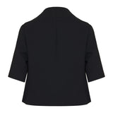 Franc cropped crepe jacket