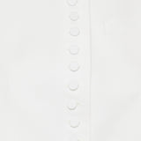 Cotton sleeveless button-front vest