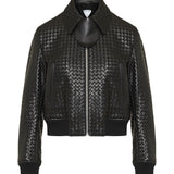 Bottega Veneta Intrecciato leather jacket