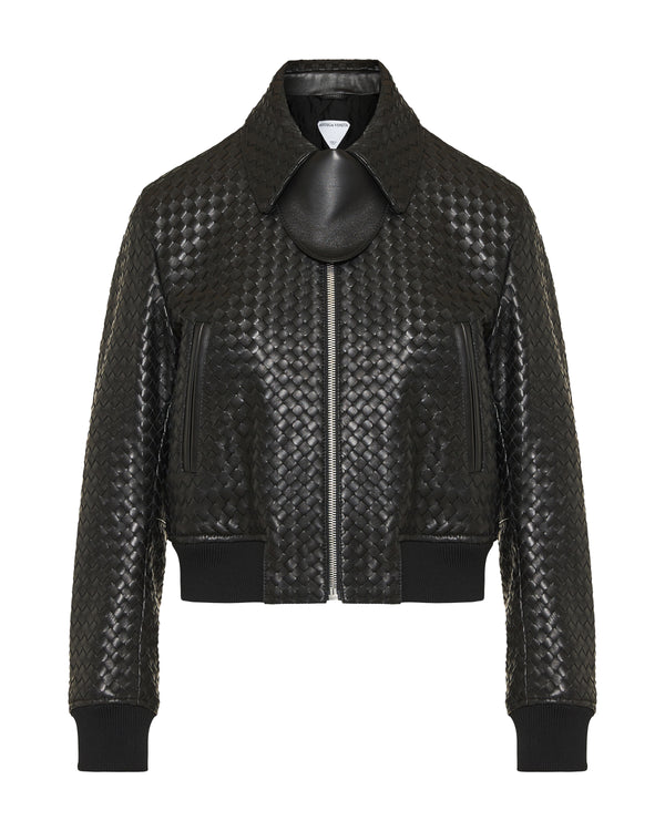 Bottega Veneta Intrecciato leather jacket