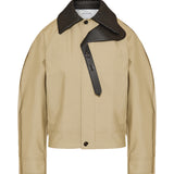 Bottega Veneta Intrecciato leather-trimmed blouson
