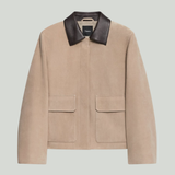 Theory Boxy suede patch pocket jacket