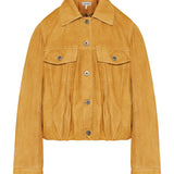 Loewe Gathered suede jacket