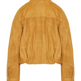 Loewe Gathered suede jacket