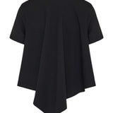 Asymmetric hem logo T-shirt