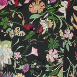 Floral silk brocade coat