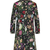 Floral silk brocade coat