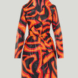 Pucci Labirinto print trench coat