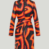 Pucci Labirinto print trench coat