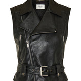 Saint Laurent Leather biker vest