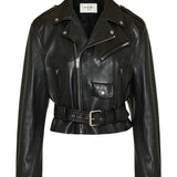 Saint Laurent Zip leather biker jacket