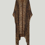 Saint Laurent Leopard-print wool kaftan