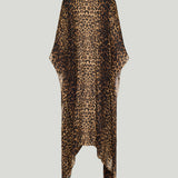 Saint Laurent Leopard-print wool kaftan