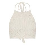 Alanui Lagoon romance crochet top