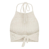 Alanui Lagoon romance crochet top