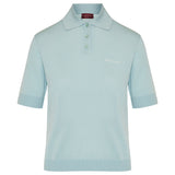 Cashmere and silk polo top