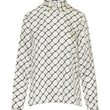 Printed silk twill shirt