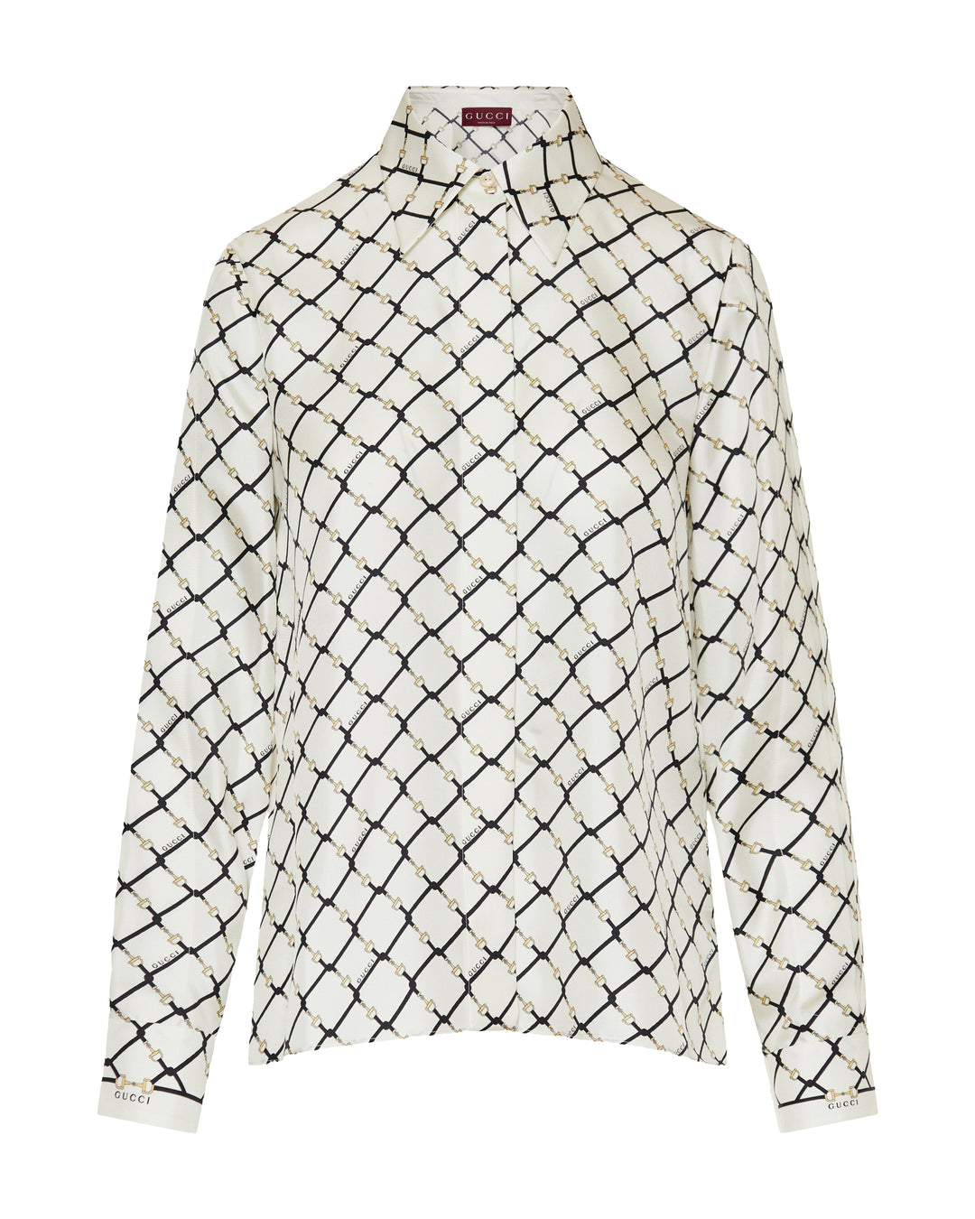 GUCCI Printed silk twill shirt – Luisa World