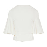 Paysan knitted-jersey wrap top