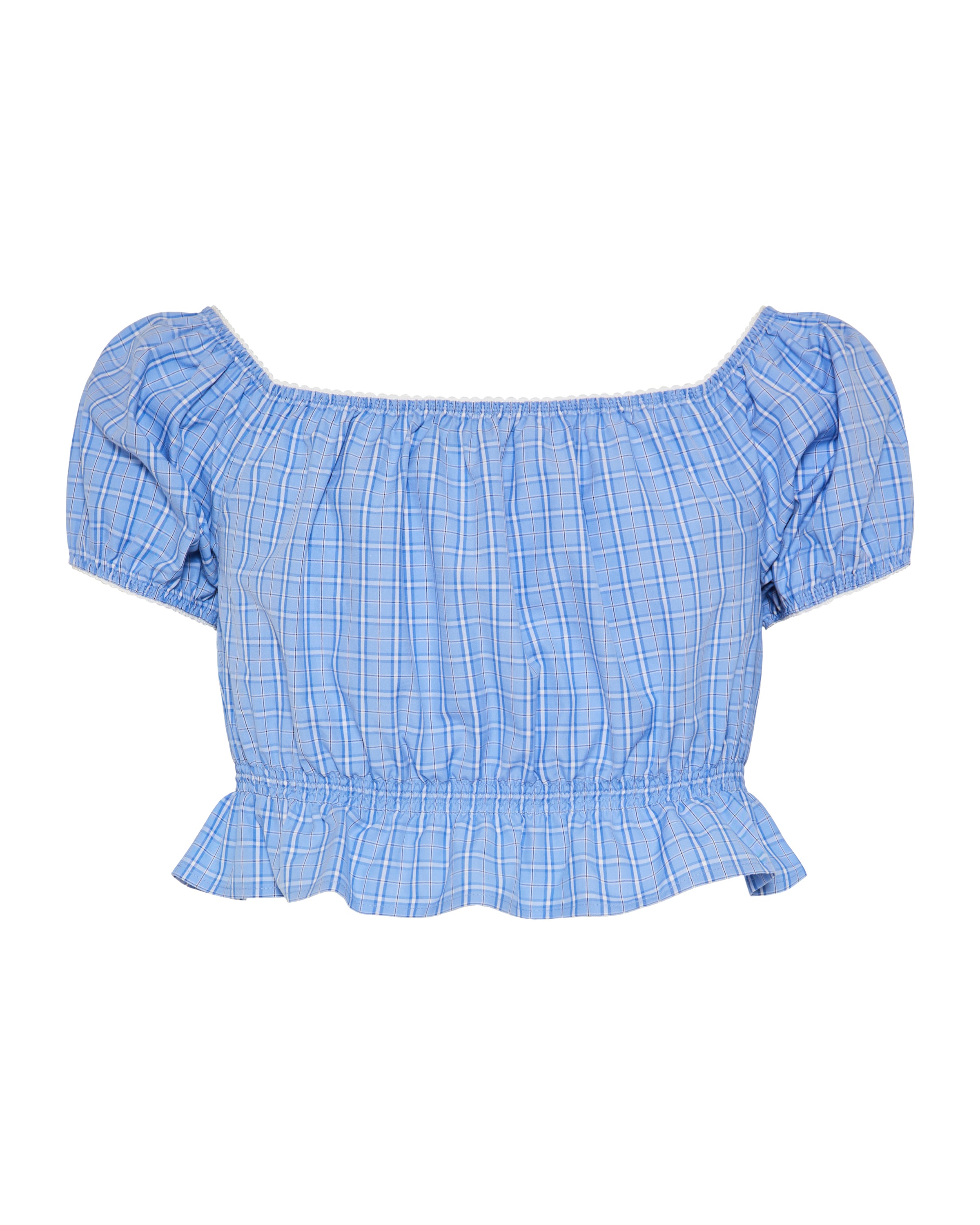 Miu Miu Off-shoulder crop top – Luisa World