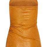 Laya leather bustier top