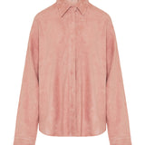 Oversized suede shirt